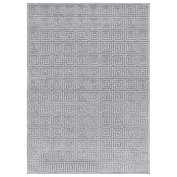 Safavieh 7 ft. 10 in. x 10 ft. Pattern & Solid 400 Power Loomed Rectangle Gray Area Rug PNS412F-8 - main